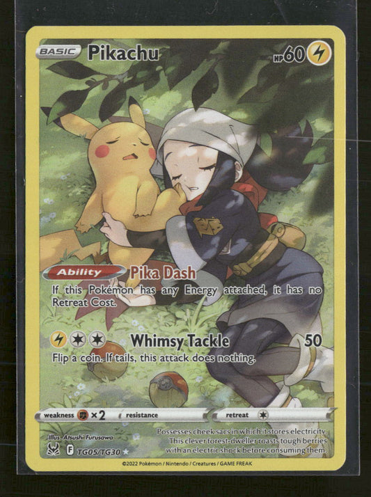 SWSH11: Lost Origin Trainer Gallery Pikachu #TG05/TG30