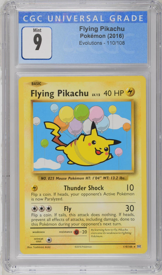 2016 Evolutions Flying Pikachu 9 CGC #110/108