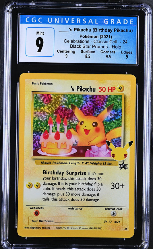 2021 Celebrations - Classic Coll. ____'s Pikachu 9 CGC #24