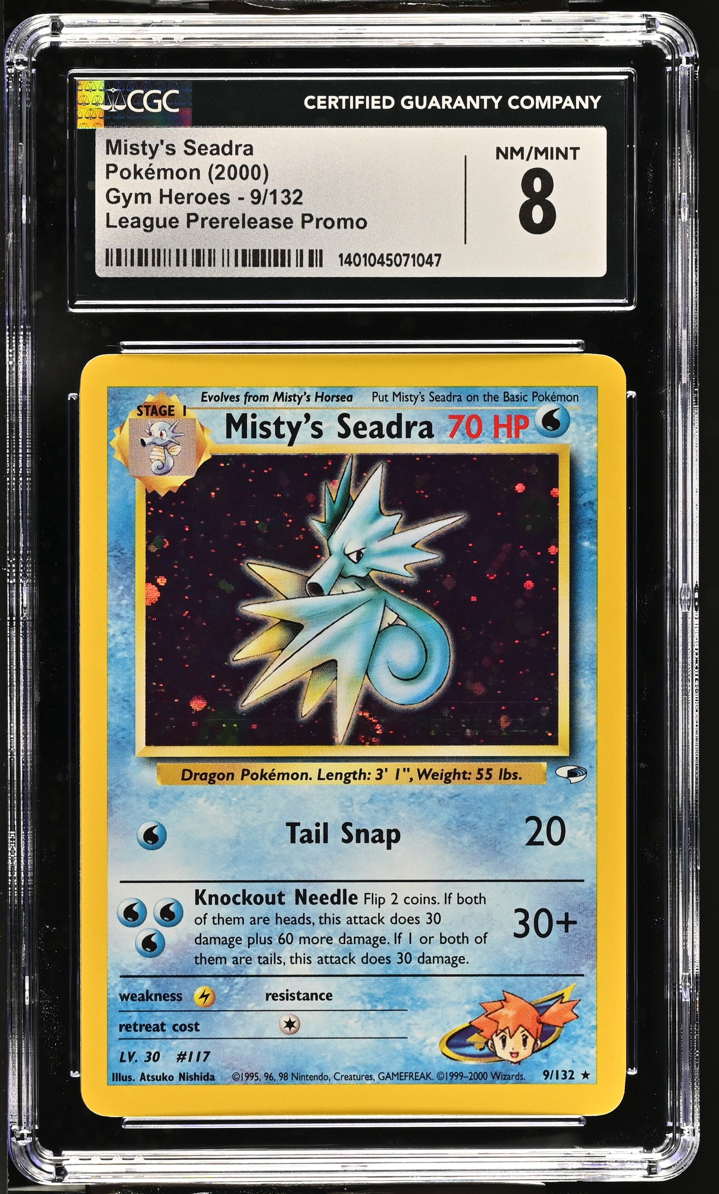 2000 Gym Heroes Misty's Seadra 8 CGC #9/132