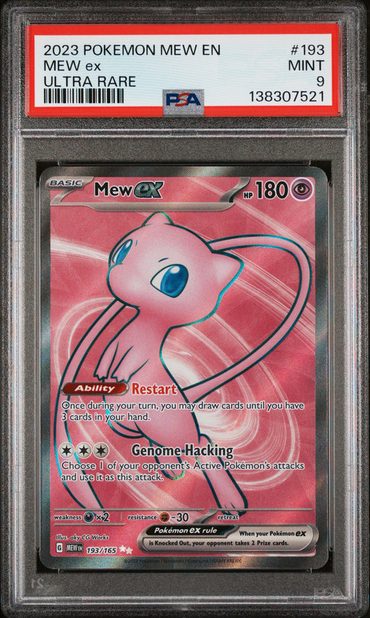 2023 Pokemon Mew En-151 Ultra Rare Mew Ex 9 PSA #193