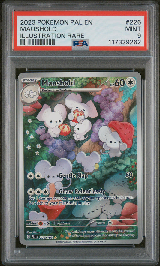 2023 Pokemon Pal En-Paldea Evolved Illustration Rare Maushold 9 PSA #226