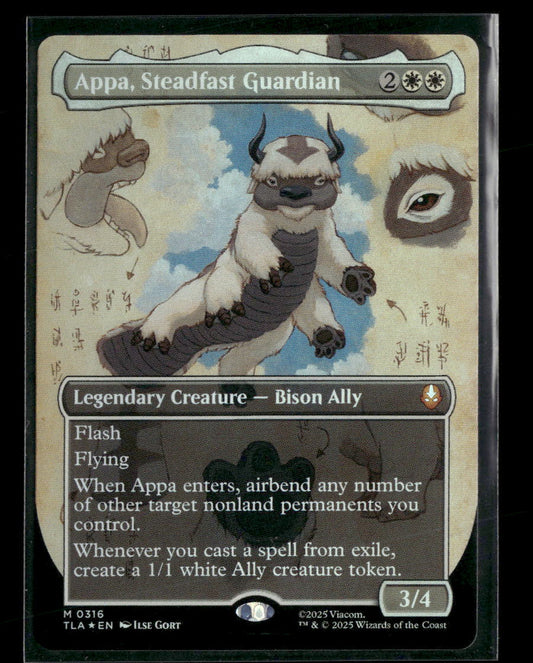 Avatar: The Last Airbender Appa, Steadfast Guardian (Borderless) Foil #316