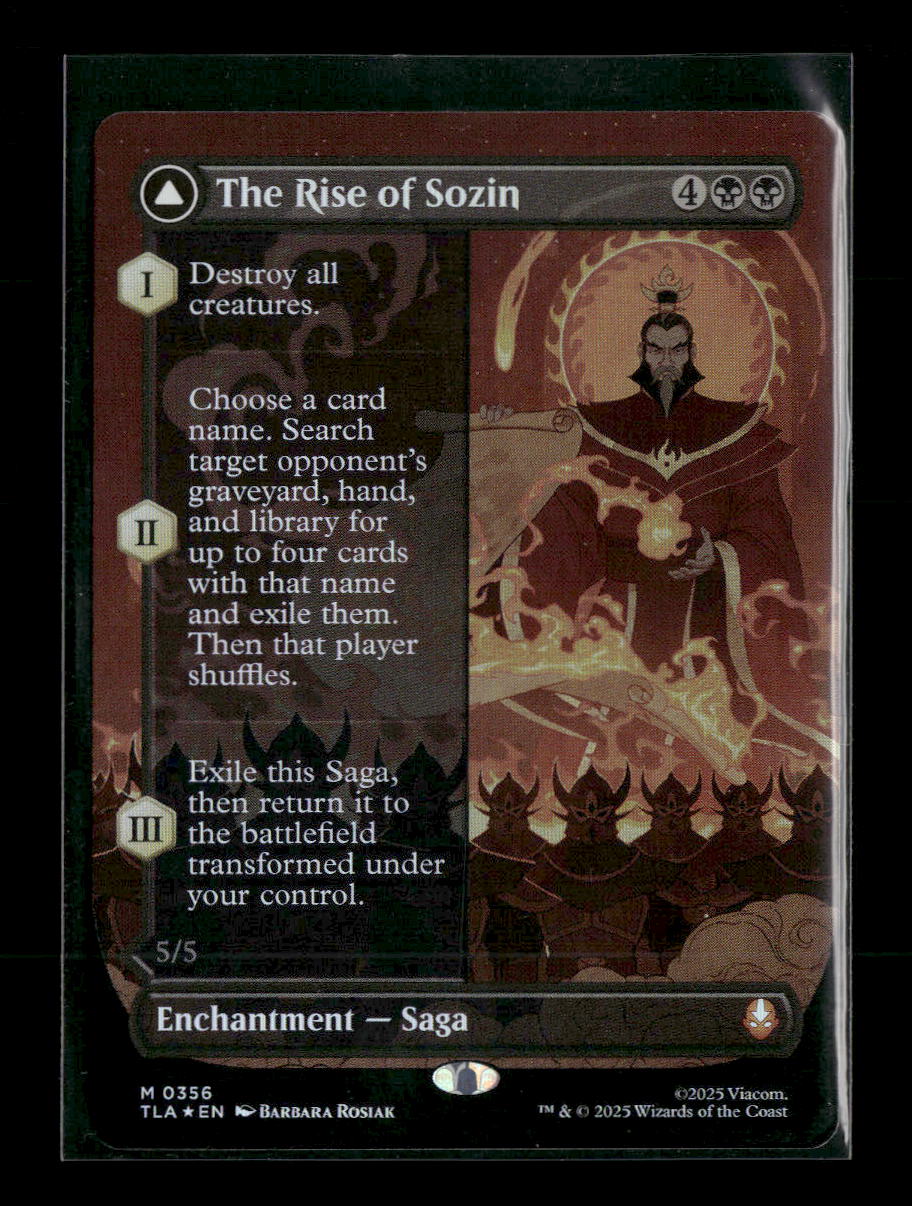 Avatar: The Last Airbender The Rise of Sozin (Borderless) Foil #356