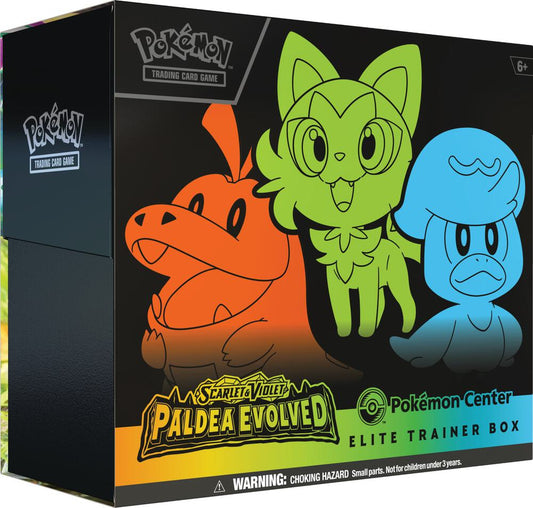 Paldea Evolved Pokemon Center Exclusive Elite Trainer Box