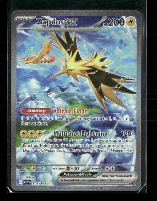 SV: Scarlet & Violet 151 Zapdos ex #202/165