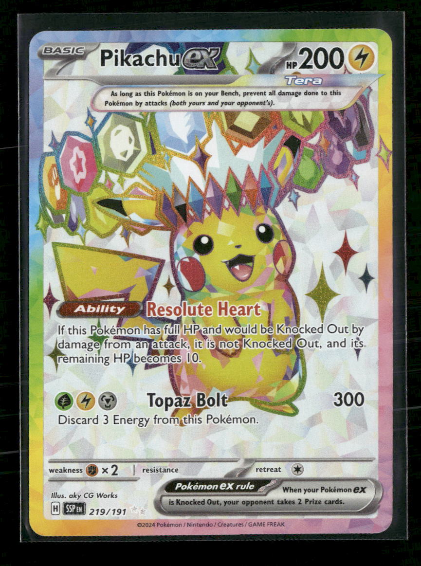 SV08: Surging Sparks Pikachu ex #219/191