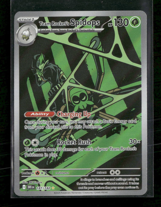 SV10: Destined Rivals Team Rocket's Spidops #187/182