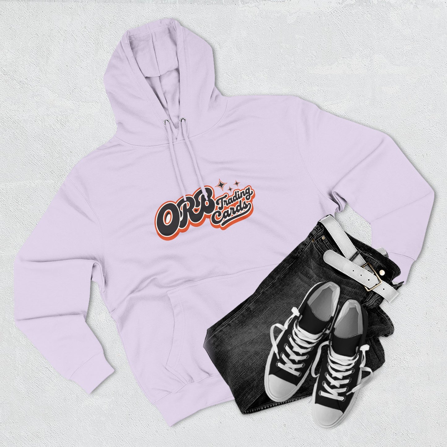 Find Your People Hoodie — 'ORB Trading Cards' Retro Script Fleece Hoodie