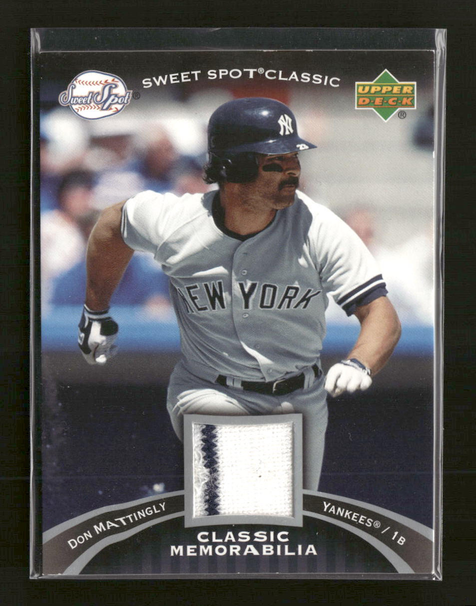 2007 Upper Deck Sweet Spot Classic Classic Memorabilia Don Mattingly #CM-DM