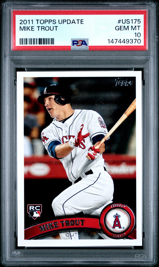 2011 Topps Update Mike Trout 10 PSA #US175