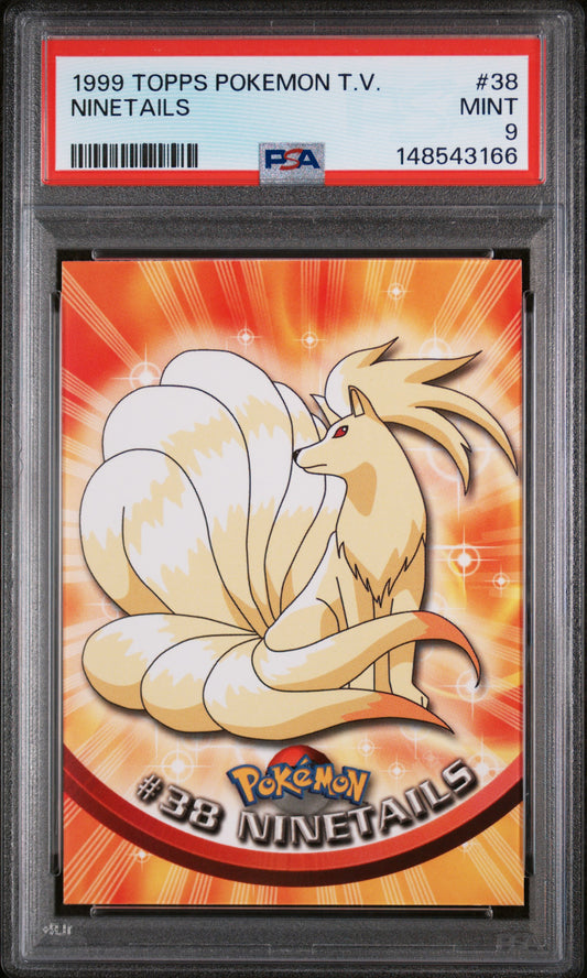 1999 Topps Pokemon Tv Ninetails 9 PSA #38