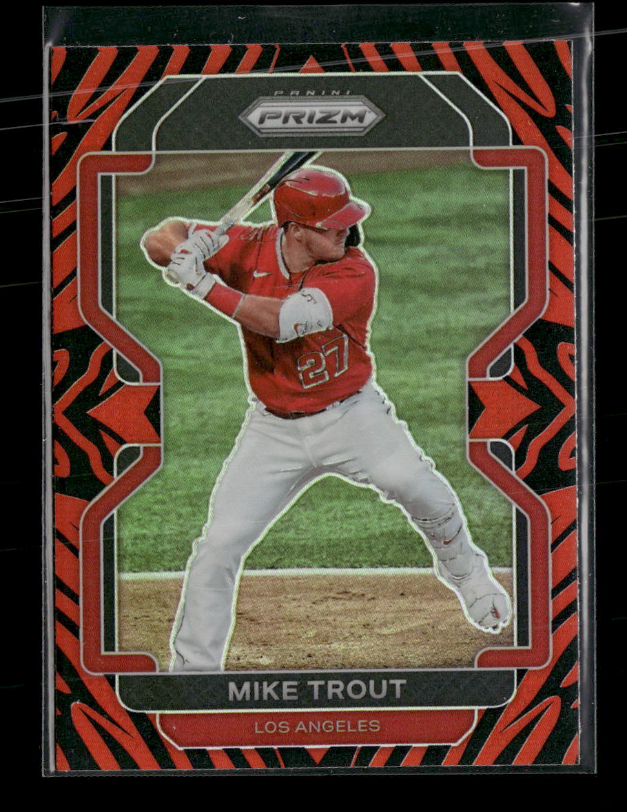 2022 Panini Prizm Tiger Stripes Prizm Mike Trout #138