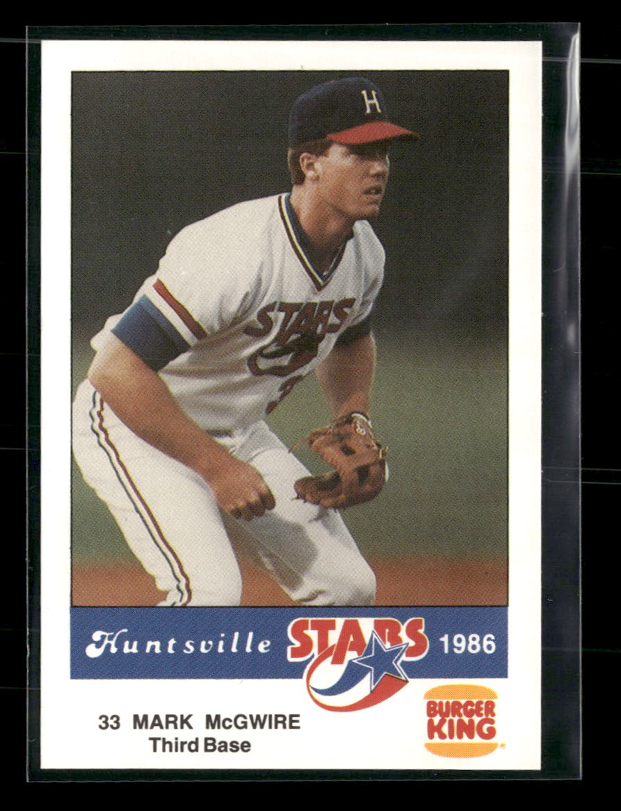 1986 Burger King Huntsville Stars Mark McGwire #NNO