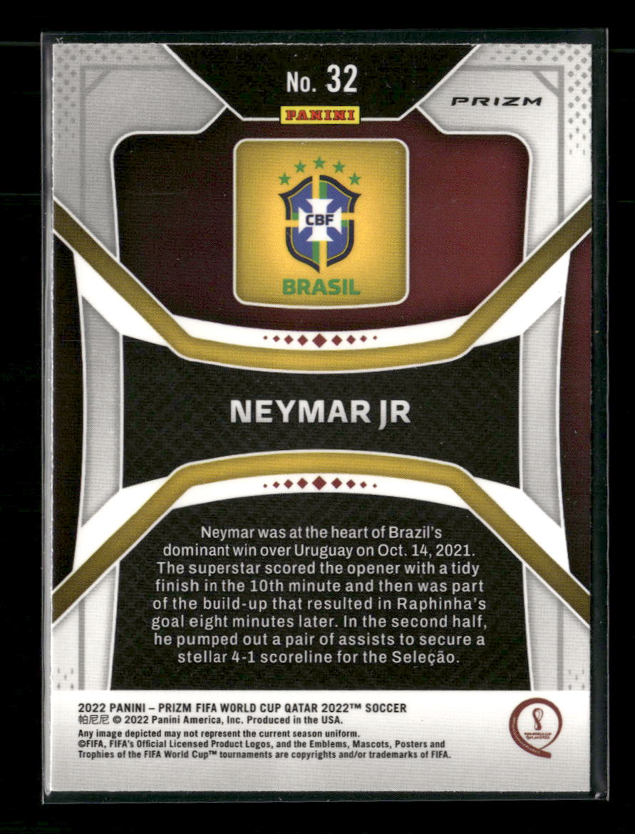 2022 Panini Prizm FIFA World Cup Green Wave Neymar Jr #32