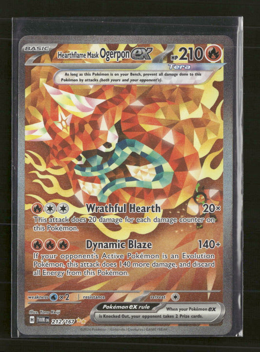 SV06: Twilight Masquerade Hearthflame Mask Ogerpon ex #212/167