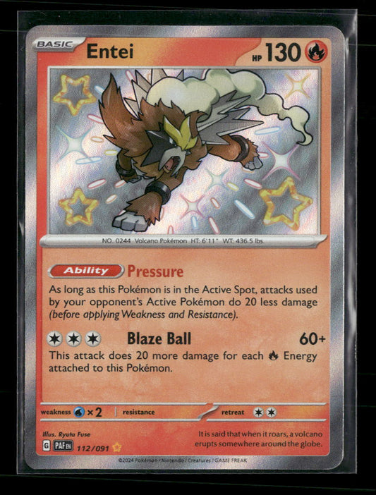SV: Paldean Fates Entei #112/091