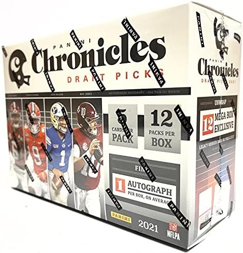 Megabox de selecciones del draft de fútbol de Panini Chronicles 2021 (Orange Parallels)