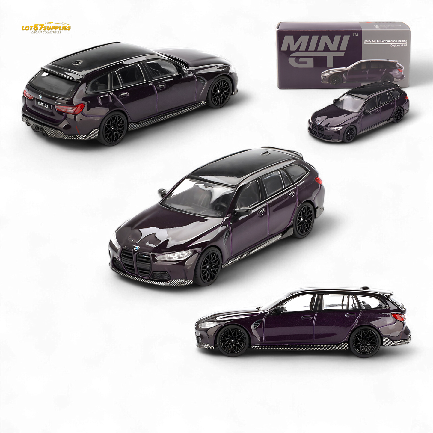 Mini-GT BMW M3 M Performance Touring Daytona Violet 1:64