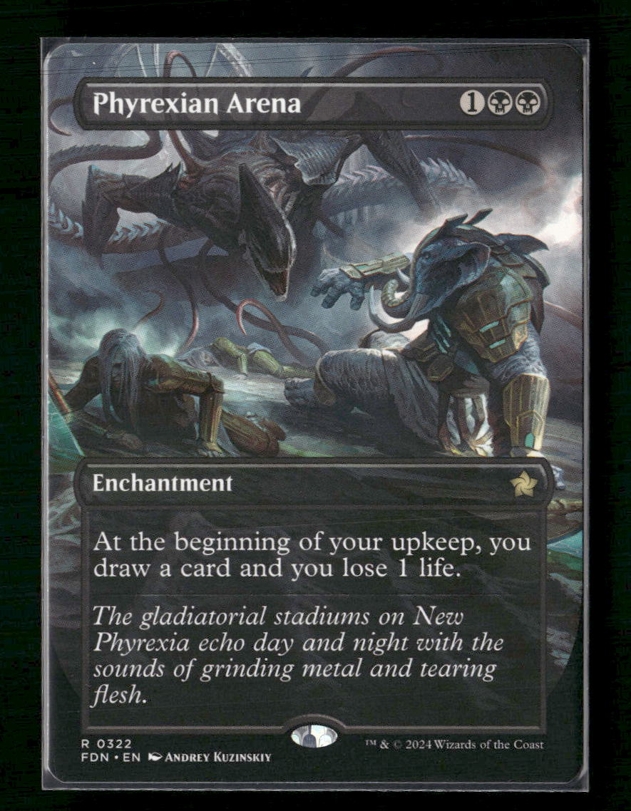 Foundations Phyrexian Arena (Borderless) #322