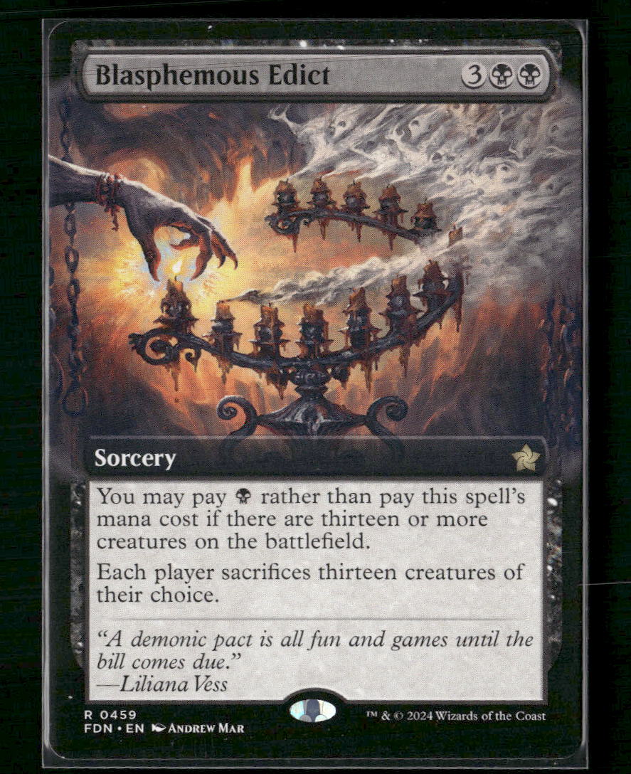 Foundations Blasphemous Edict (Extended Art) #459