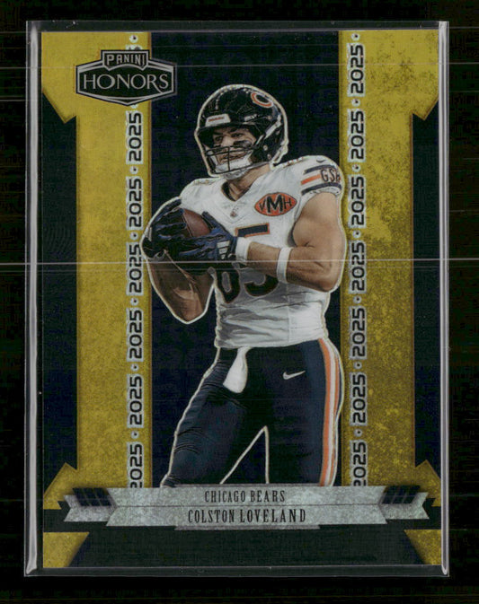 2025 Panini Honors Error Card #/10 Picture Cole Kmet - Charles Chamberlin #2