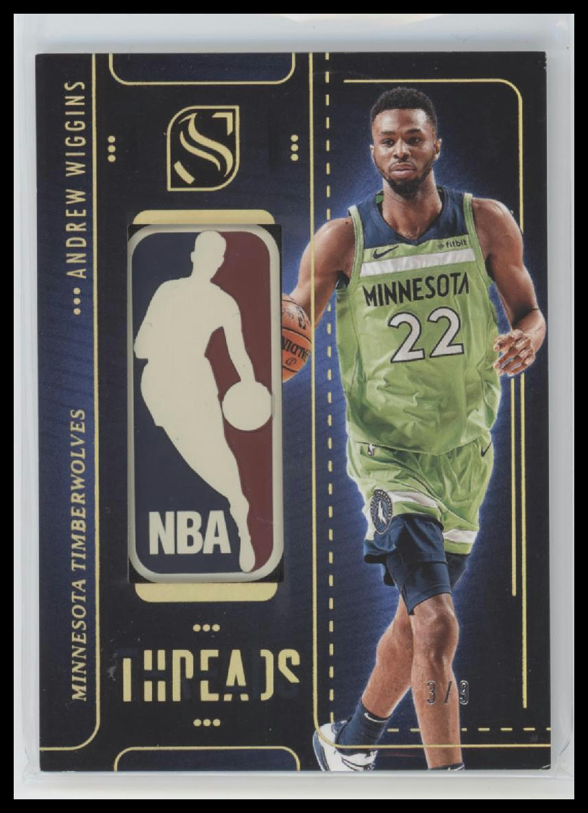 2024-25 Panini Silhouette Threads Holo Gold Andrew Wiggins #/9 #THR-WIG