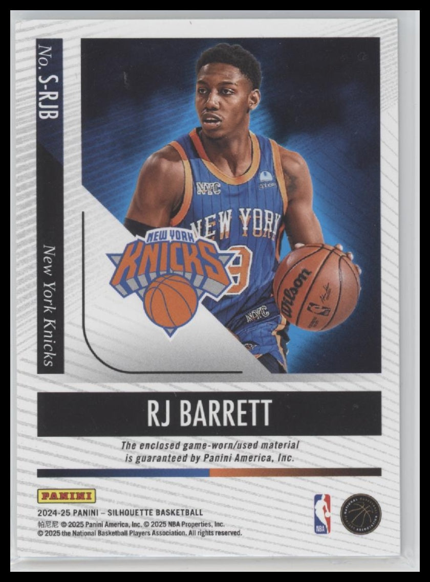2024-25 Panini Silhouette Relic Red #/1 RJ Barrett #S-RJB