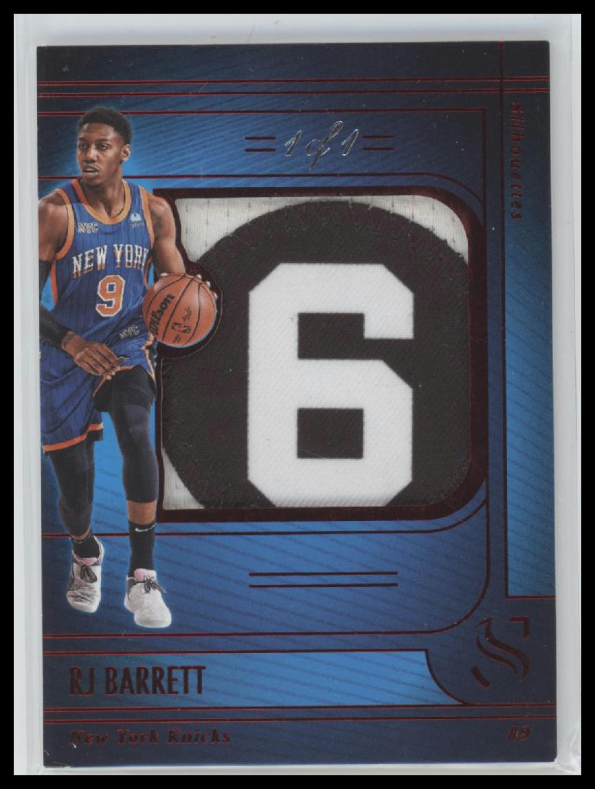 2024-25 Panini Silhouette Relic Red #/1 RJ Barrett #S-RJB