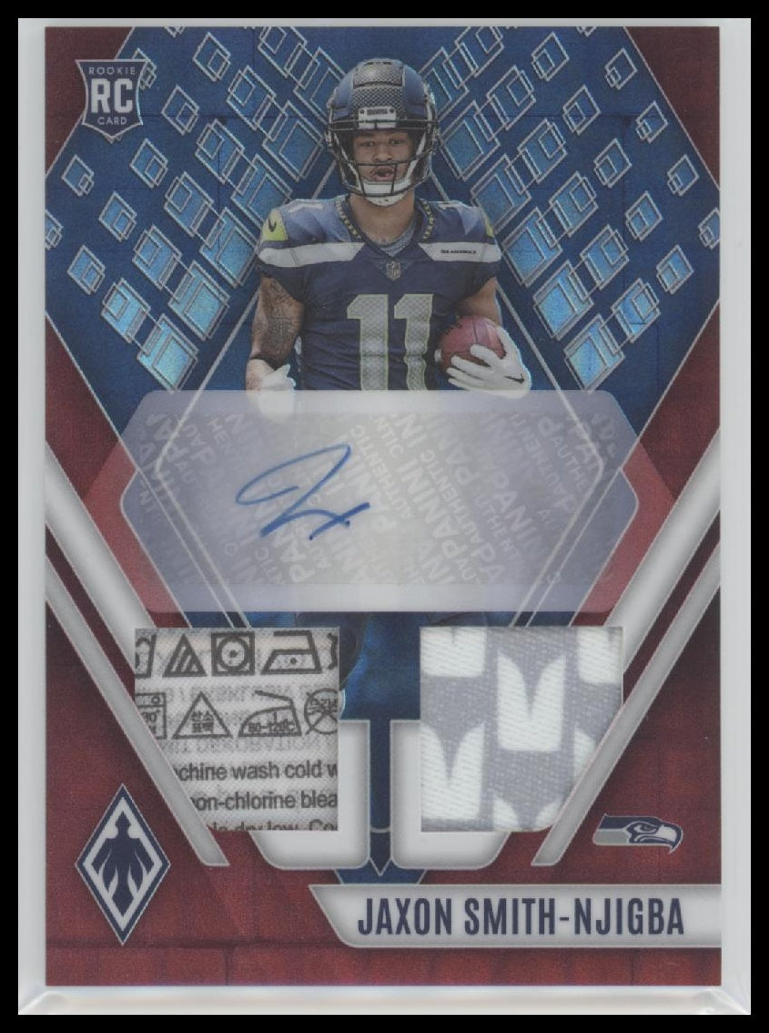 2023 Panini Rookie Auto Dual Jersey Red Pandora Jaxon Smith-Njigba #/25 #RAD-JSN