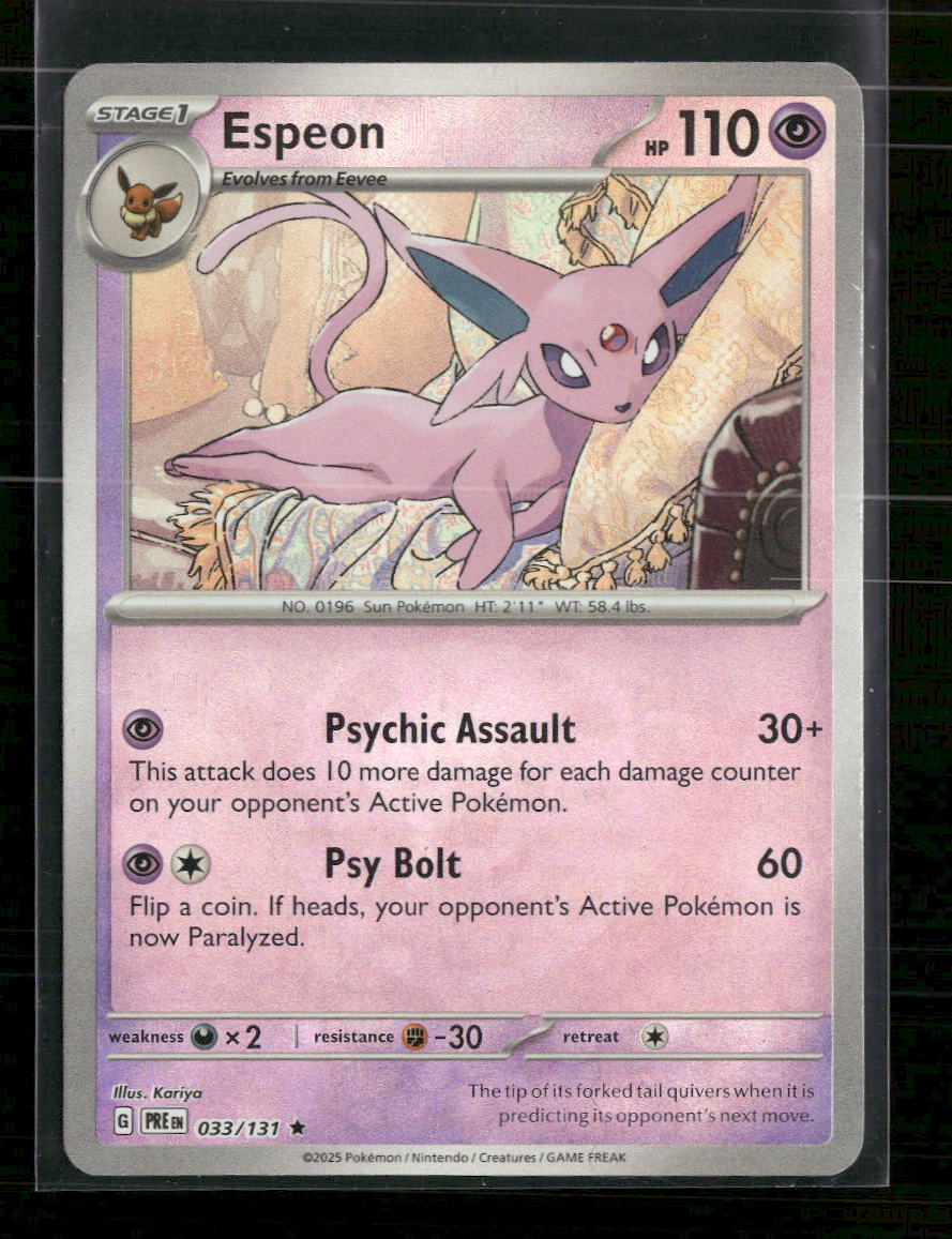 SV: Prismatic Evolutions Espeon (Master Ball Pattern) #033/131