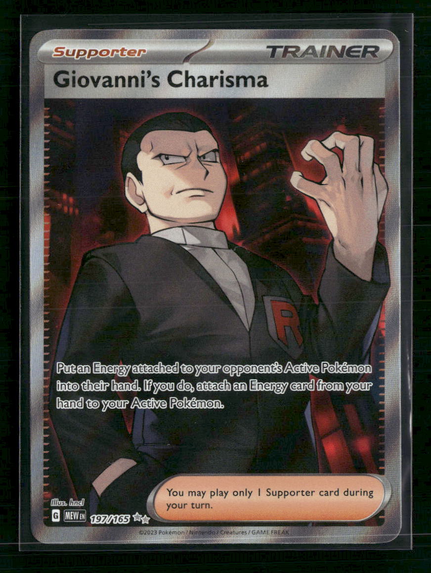 SV: Scarlet & Violet 151 Giovanni's Charisma #197/165
