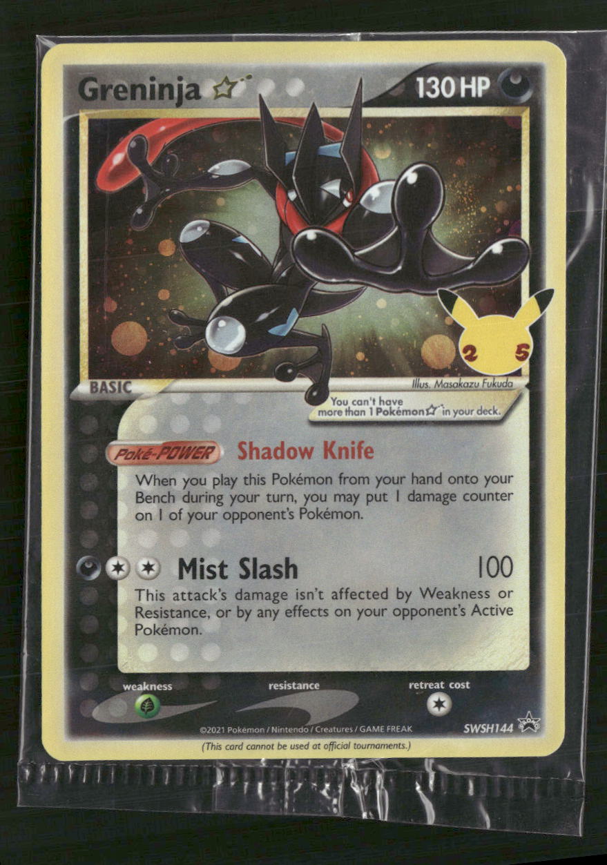SWSH: Sword & Shield Promo Cards Greninja Star #SWSH144 Sealed
