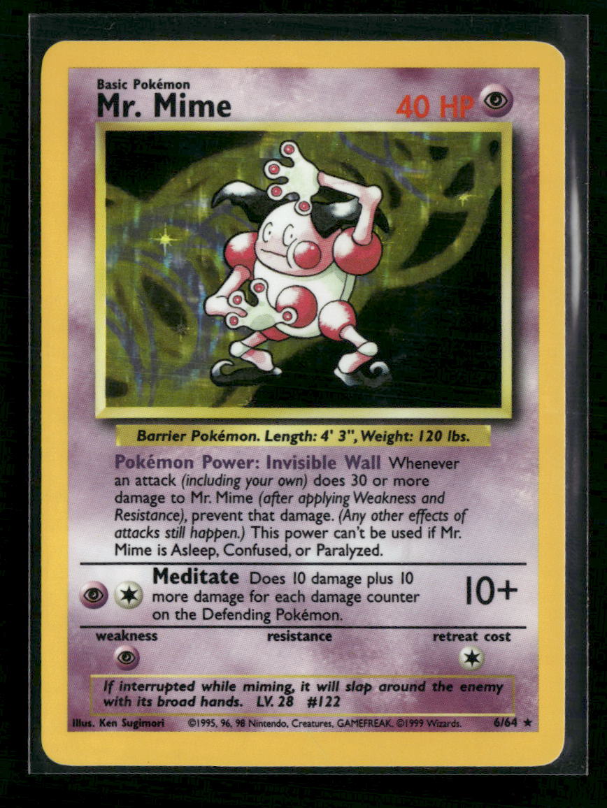 Jungle Mr. Mime (6) No Symbol Error #06/64