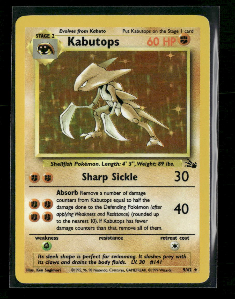 Fossil Kabutops (9) #09/62