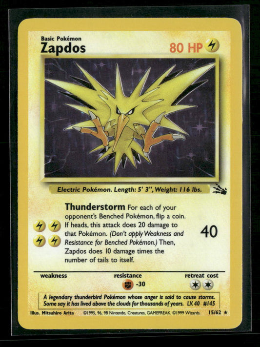Fossil Zapdos (15) #15/62
