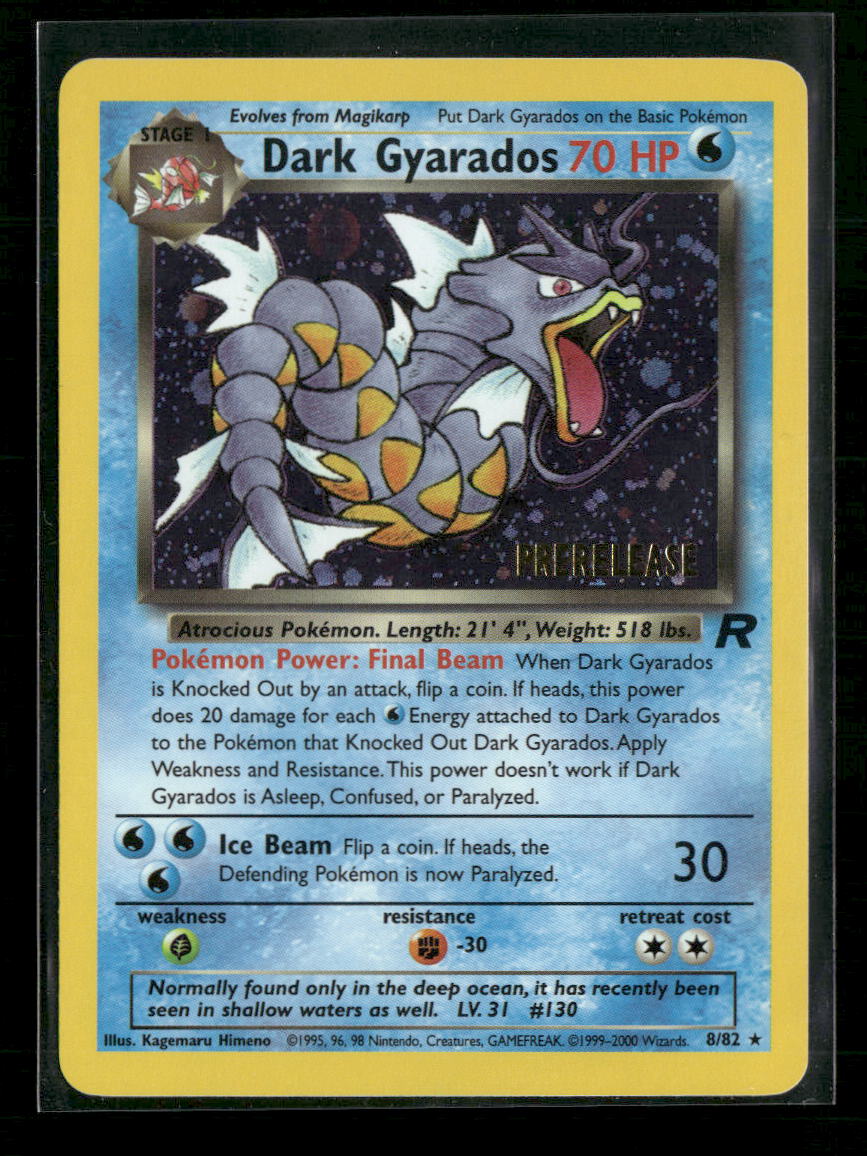 WoTC Promo Dark Gyarados (Prerelease) #08/82
