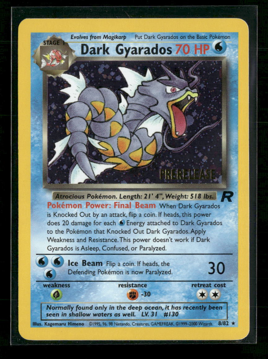 WoTC Promo Dark Gyarados (Prerelease) #08/82