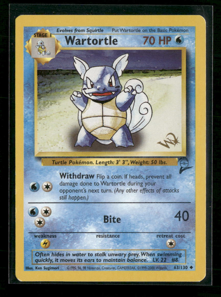 WoTC Promo Wartortle [W Stamped] #063/130