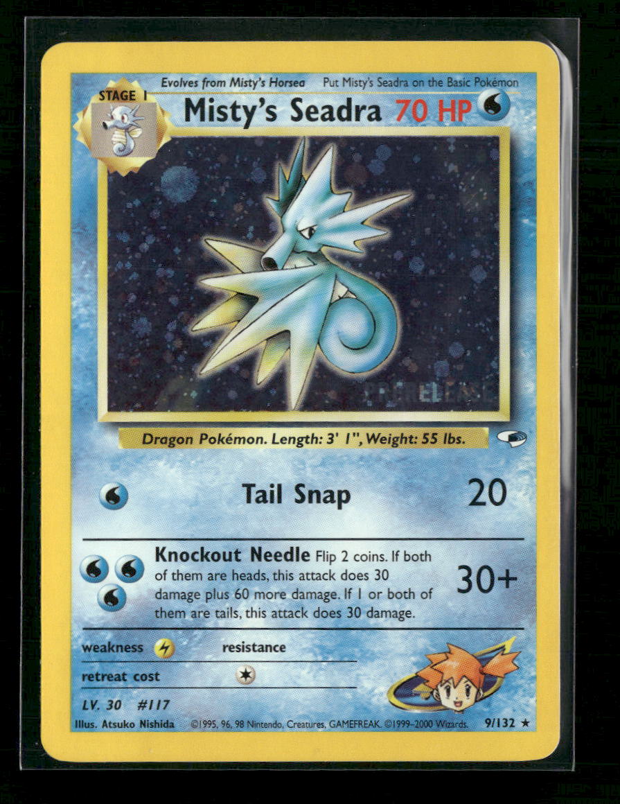 WoTC Promo Misty's Seadra (Prerelease) #009/132