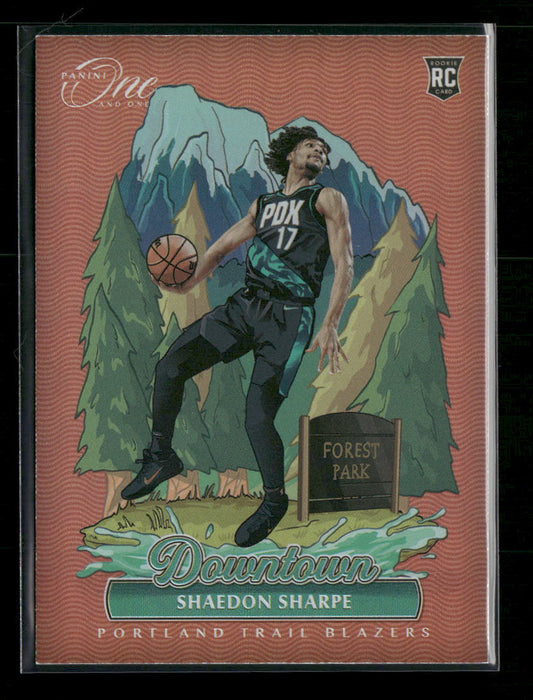 2022-23 Panini One and One Downtown Shaedon Sharpe #14