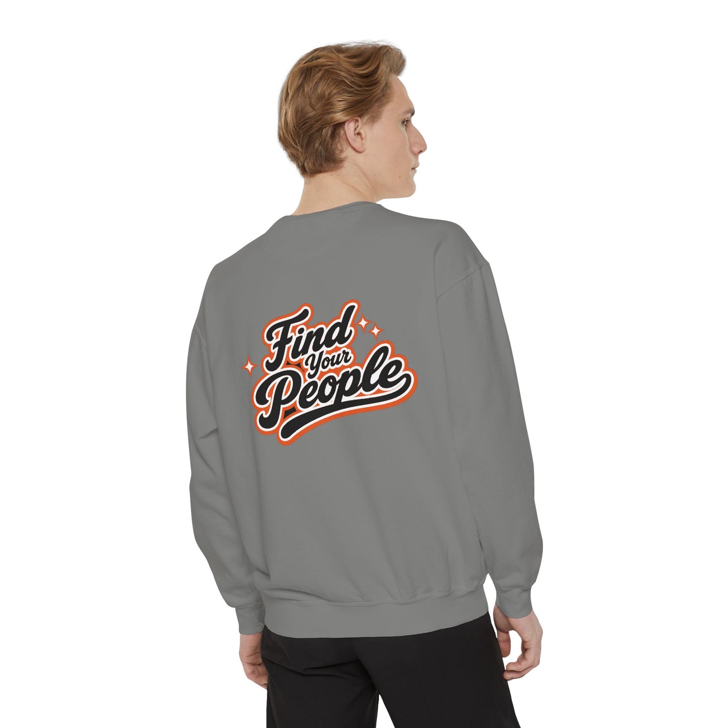 Find Your People Sweatshirt — ORB Trading Cards Retro Graphic Crewneck