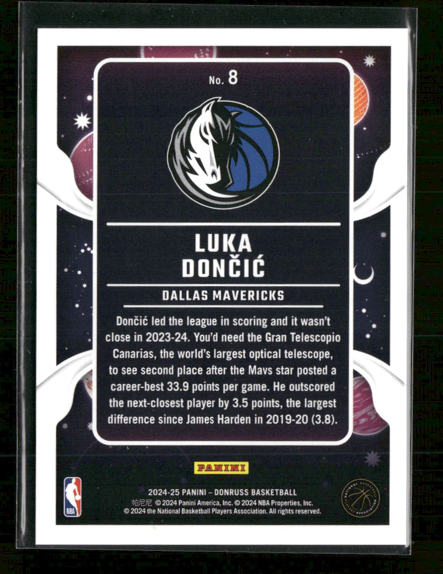2024-25 Donruss Crunch Time Holo Laser Luka Doncic #/99 #8