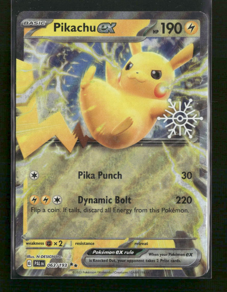 Miscellaneous Cards & Products Pikachu ex (Holiday Calendar) #063/193