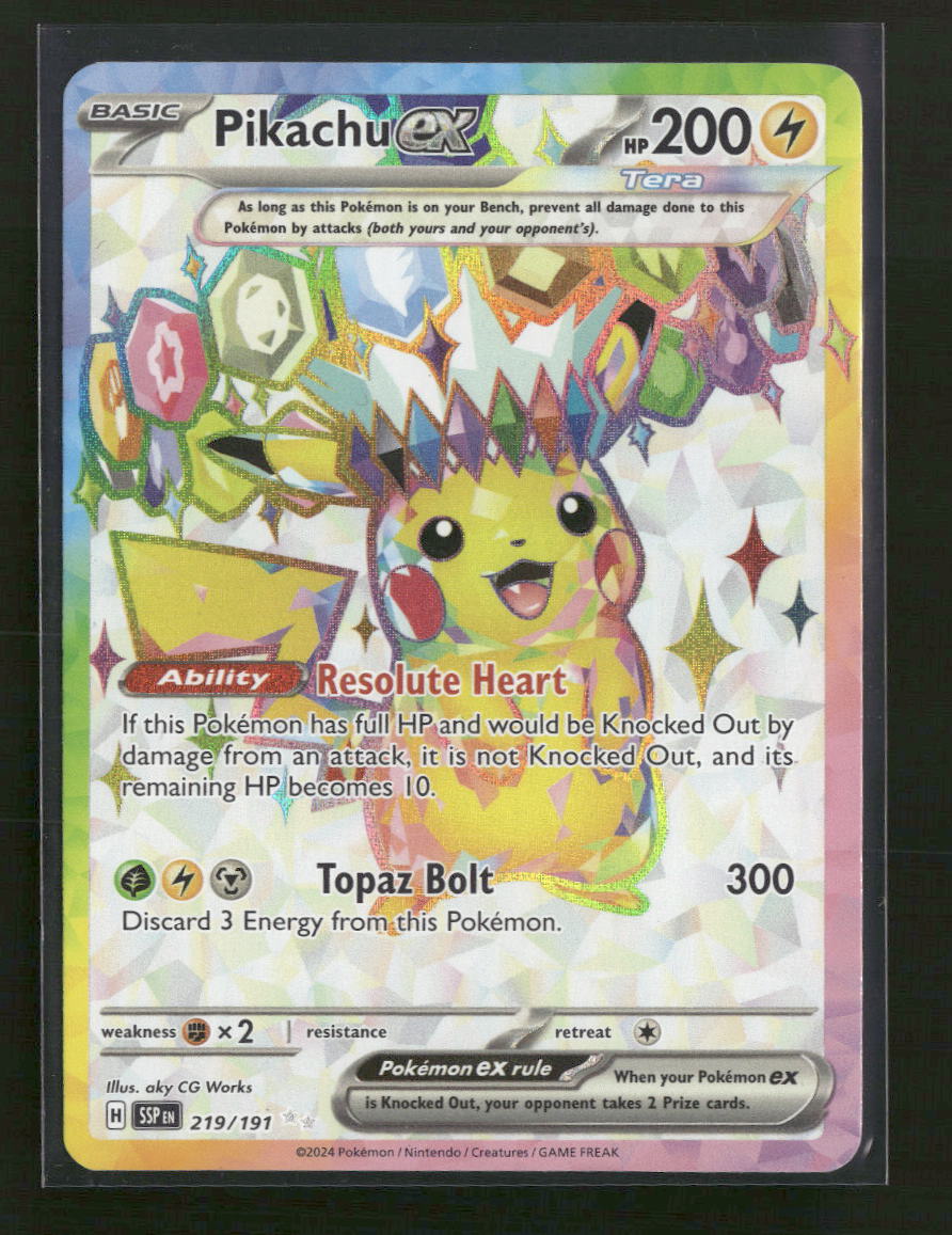 SV08: Surging Sparks Pikachu ex #219/191