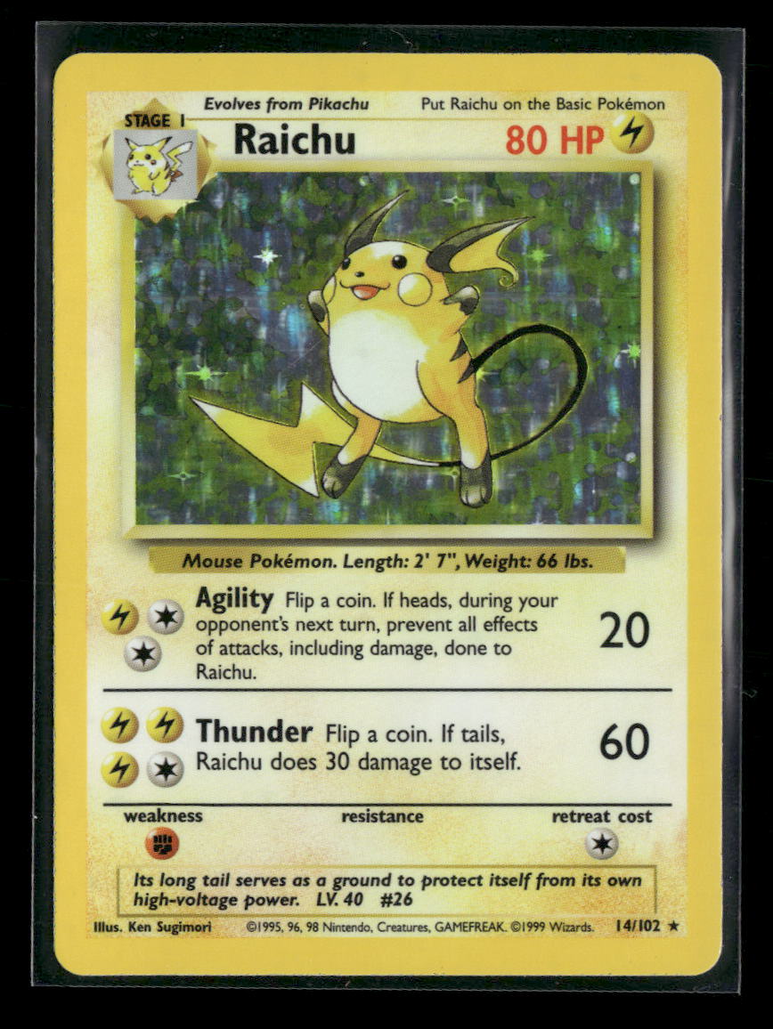 Base Set Raichu #014/102