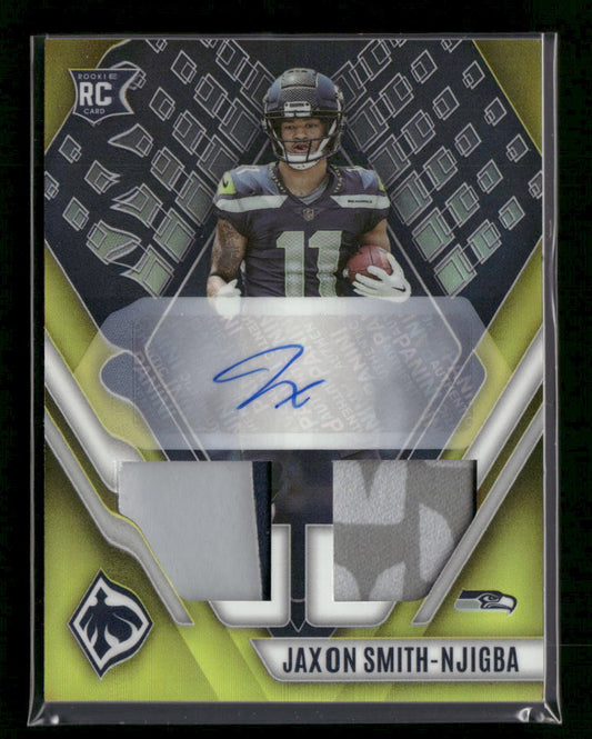 2023 Panini Phoenix Rookie Auto/Jersey Yellow Jaxon Smith-Njigba #/75 #RAD-JSN