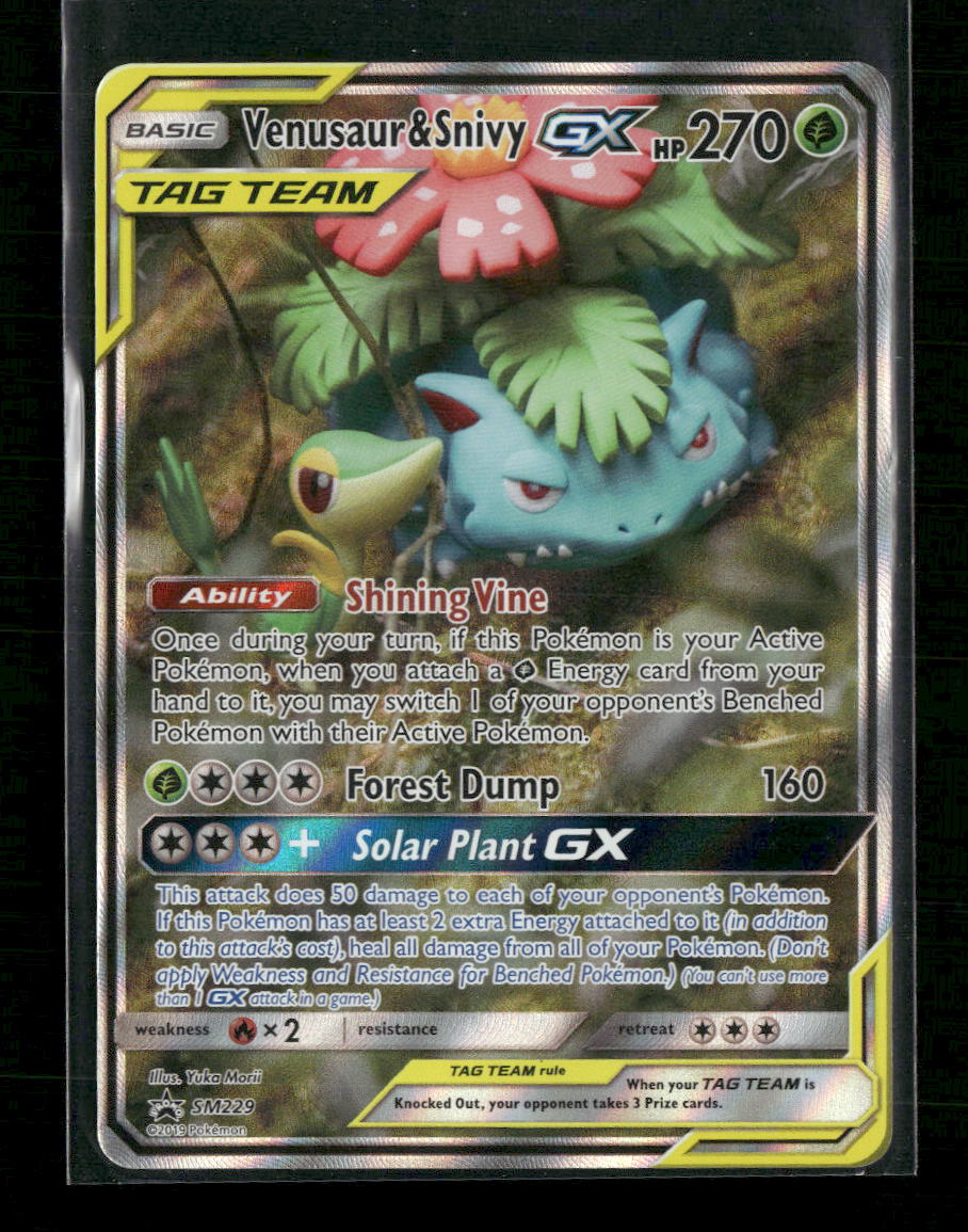 SM Promos Venusaur & Snivy GX #SM229