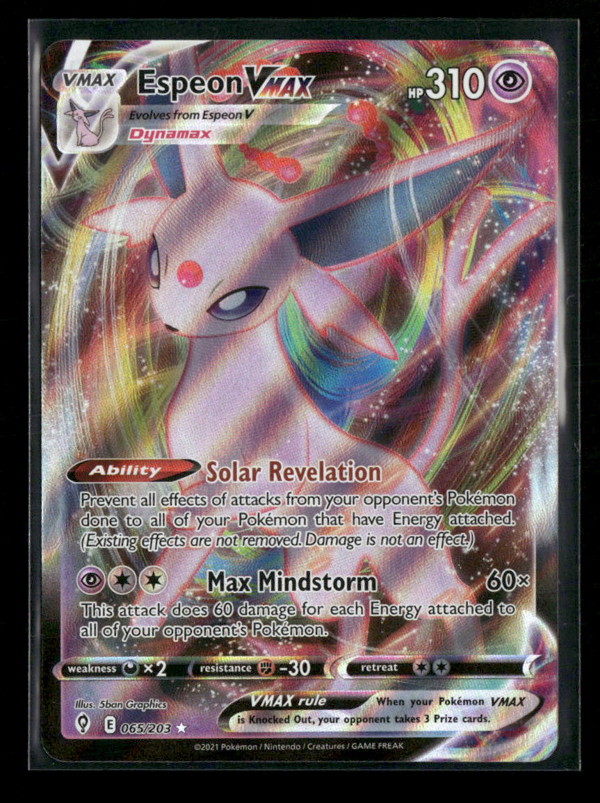 SWSH07: Evolving Skies Espeon VMAX #065/203