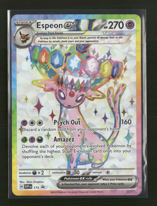 SV: Scarlet & Violet Promo Cards Espeon ex #SVP 175 Scratched on Back